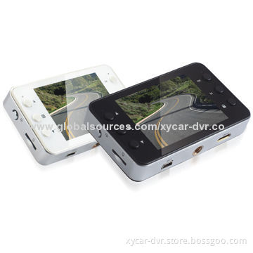 In-car camera, 2.7-inch LCD screen HD 1,080P video loop recording, built-in microphone and speaker
